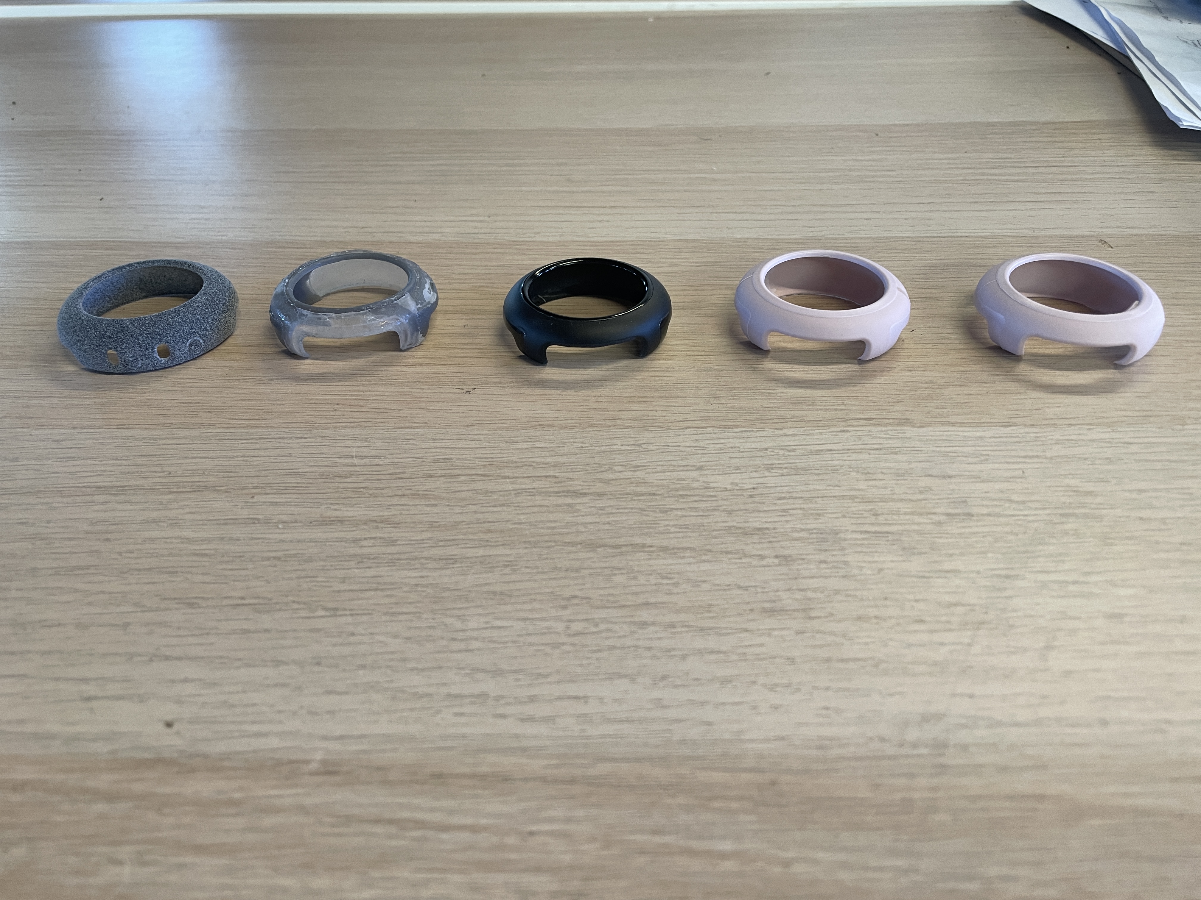 Full prototype lineup — top view