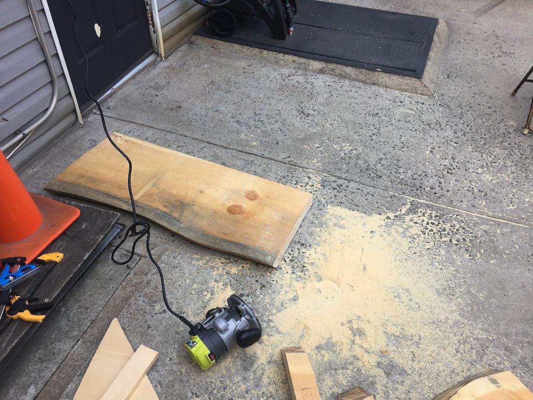 Wood slab preparation