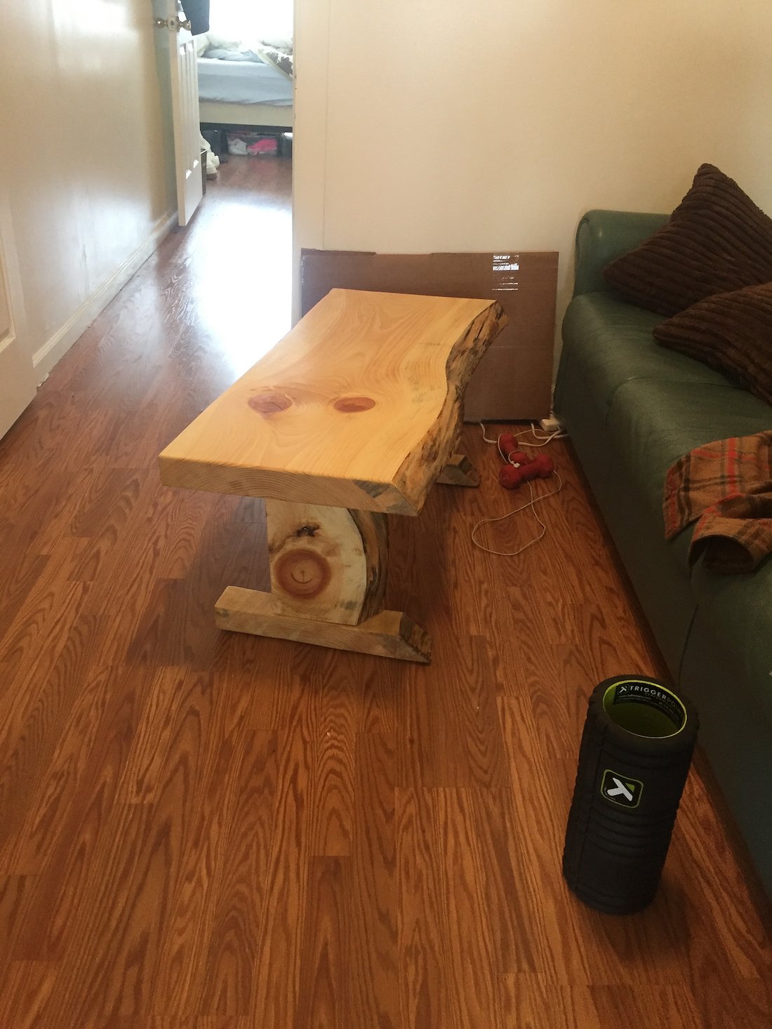 Bench construction progress