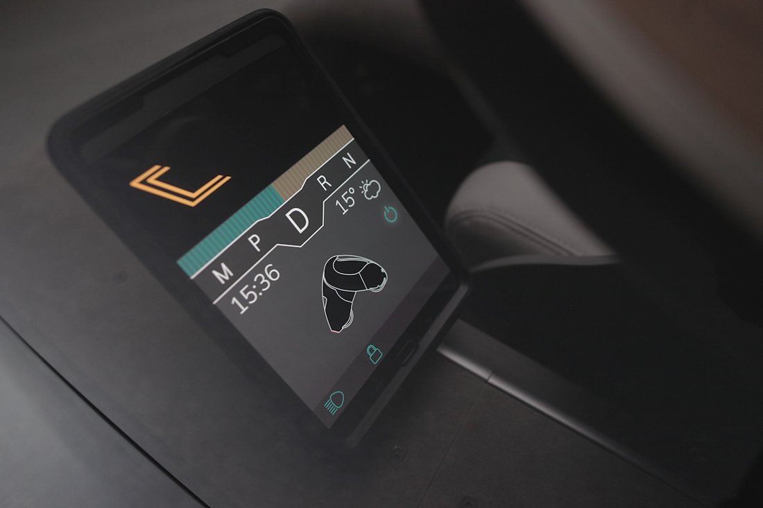 Interior controls and seating detail