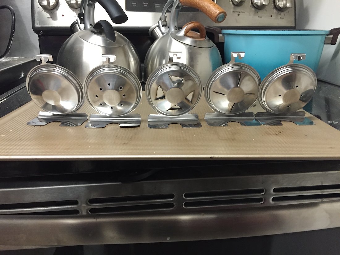 Oven thermometer side view