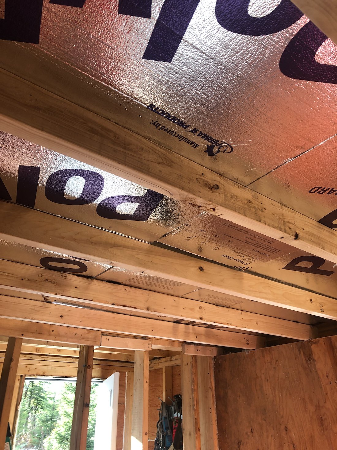 Sauna cabin side view