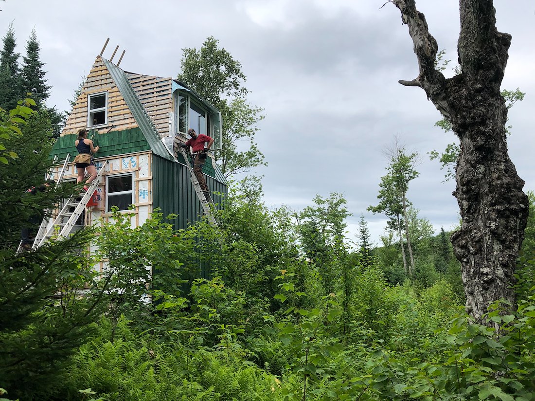 Wood stove installation