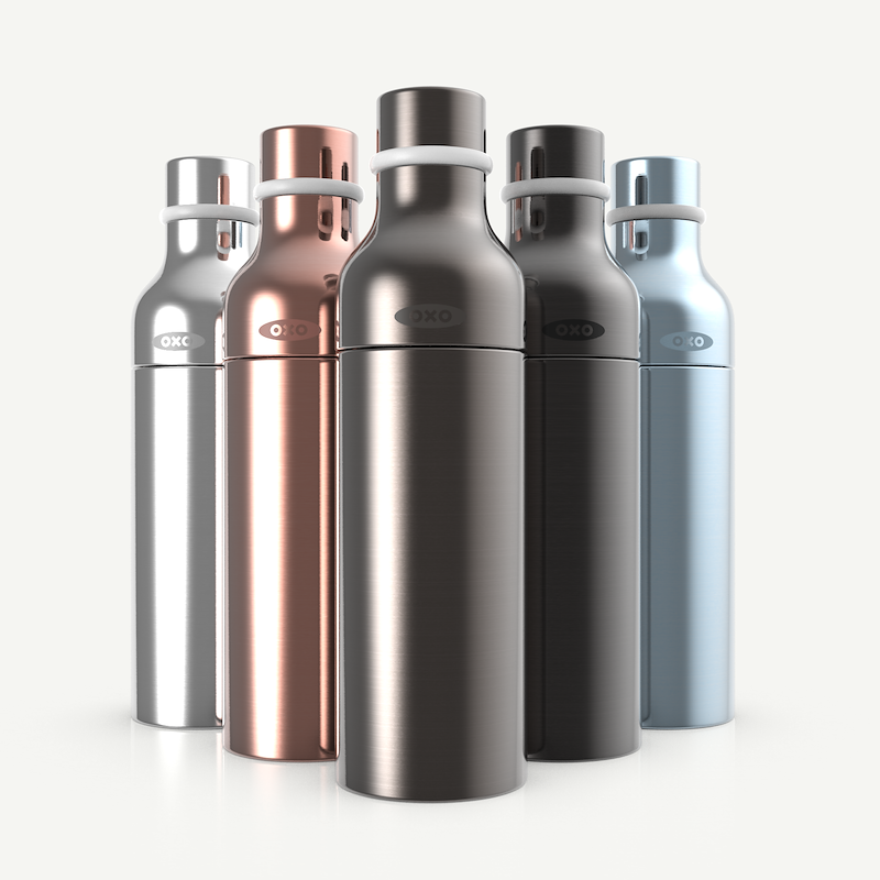 Steel Two Top Water Bottle